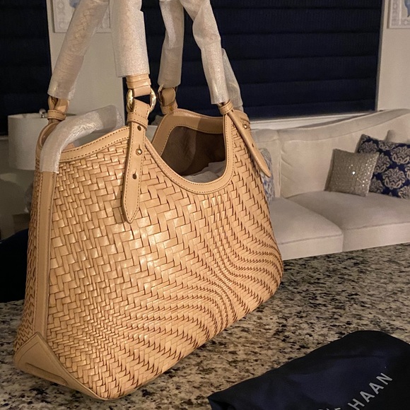 ✨SOLD!✨Cole Haan✨NWT!✨Genevieve Woven Leather Bag - Picture 7 of 16